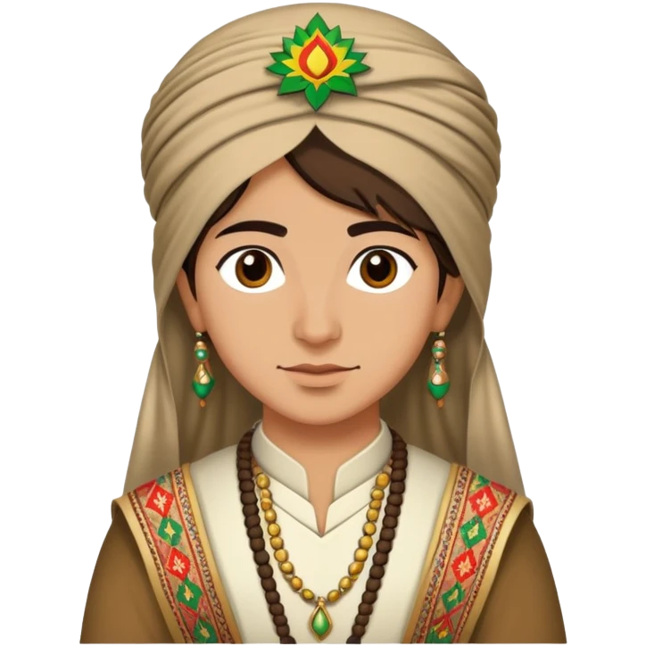 Kurdish person in traditional clothing emoji