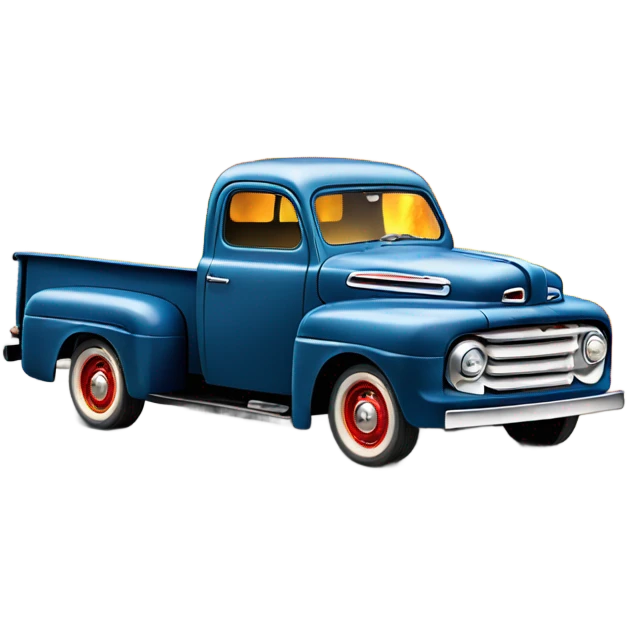 1951 ford pickup on fire emoji