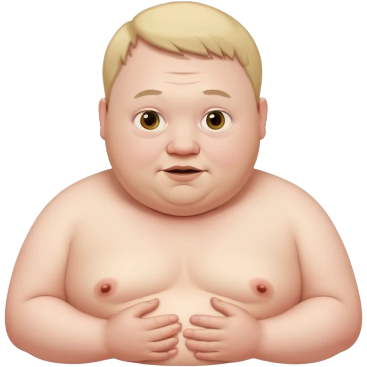 fat naked mann with down syndrome emoji