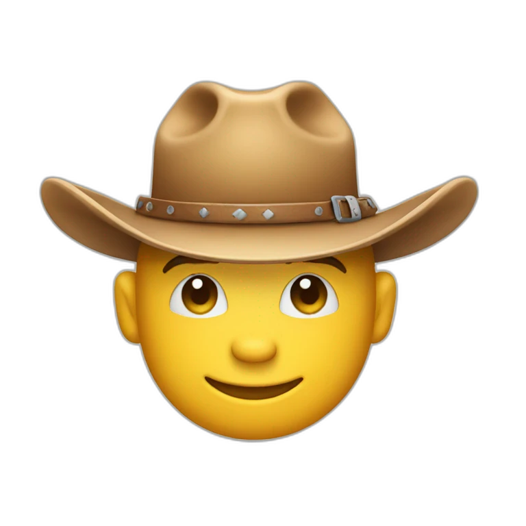 emoji whit thumb up and cow boy hat emoji