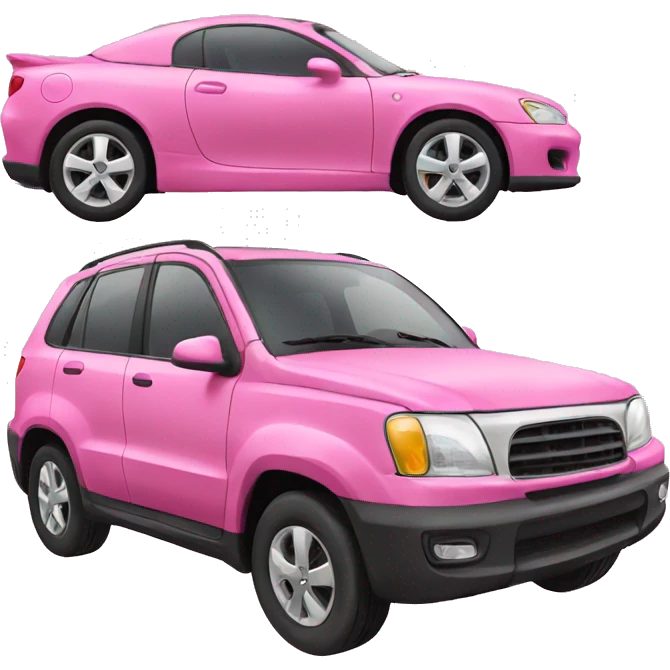 Pink car emoji