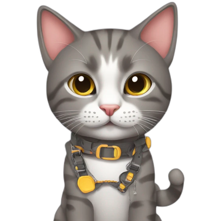 cat ekspression with accesoris emoji