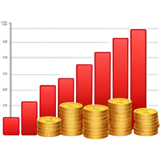 bar chart money going down emoji
