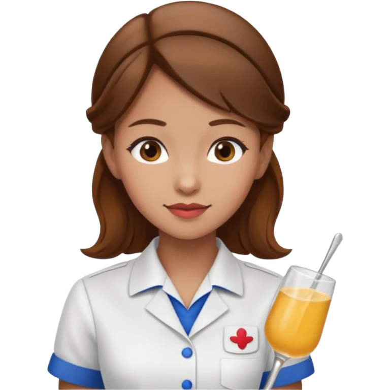 Ragazza capelli marroni che fa la cameriera  emoji