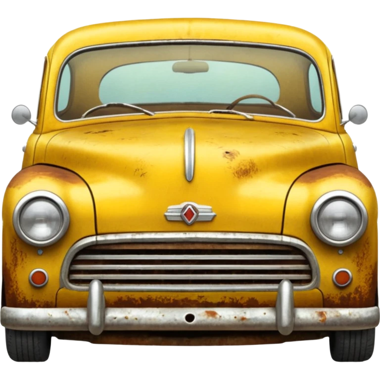 yellow old car emoji