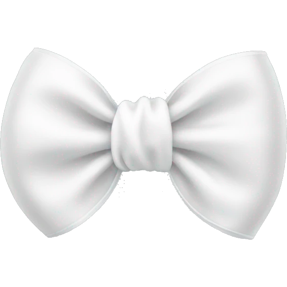 A cute White Bow emoji