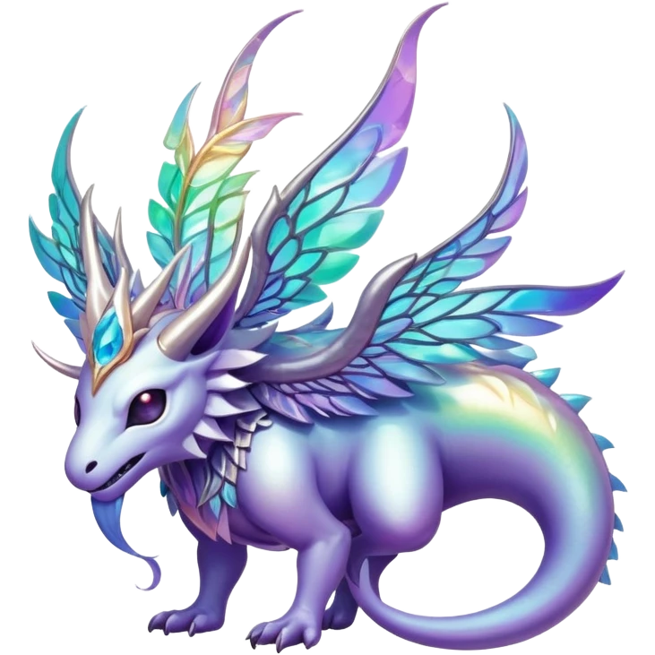 Epic divine complex detailed iridescent aesthetic-scenery-Fakémon-creature emoji