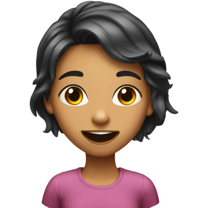 Girl with tongue out emoji
