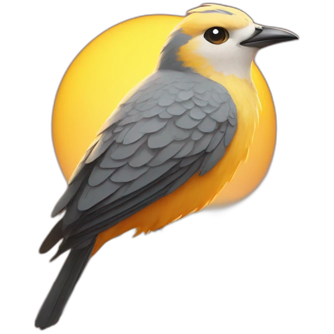 Bird on the sun emoji
