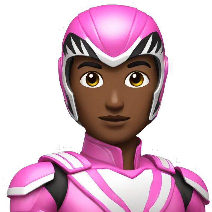 Pink power ranger emoji