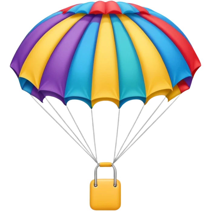 colorful parachute emoji