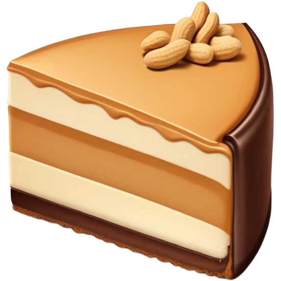 Peanut butter chocolate cheesecake  emoji