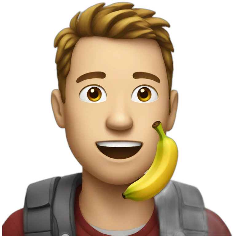 elon eating banana emoji