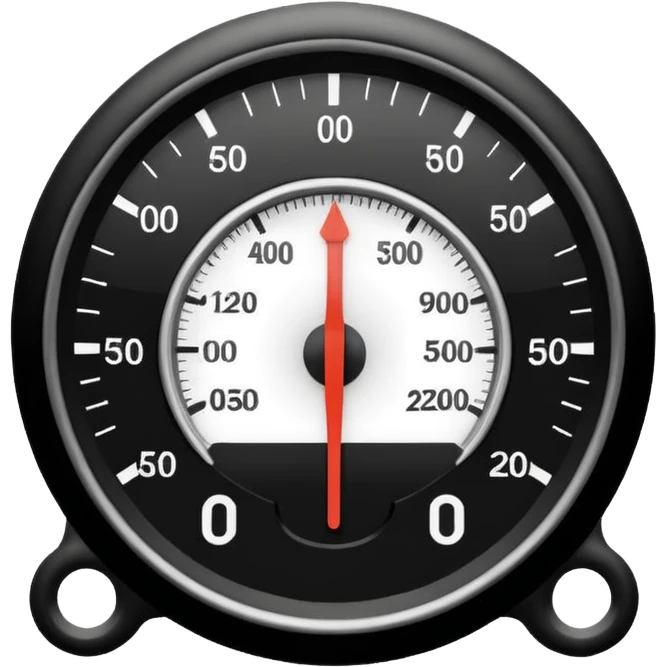 depth meter gauge emoji style, no numbers, simple and clear emoji