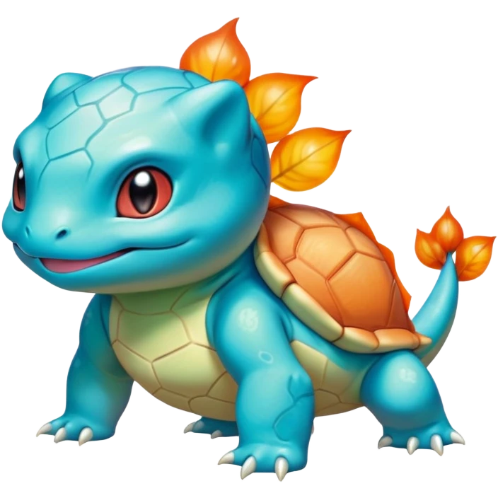 Shiny Exotic Bulbasaur-Squirtle-Charmander-Hybrid-Creature emoji