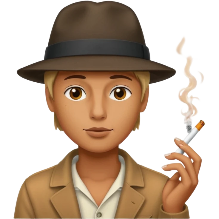 سیگار و حواننده emoji