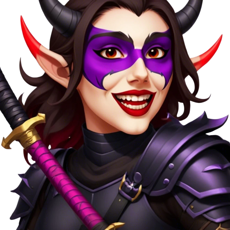Demon-Horned Warrior emoji