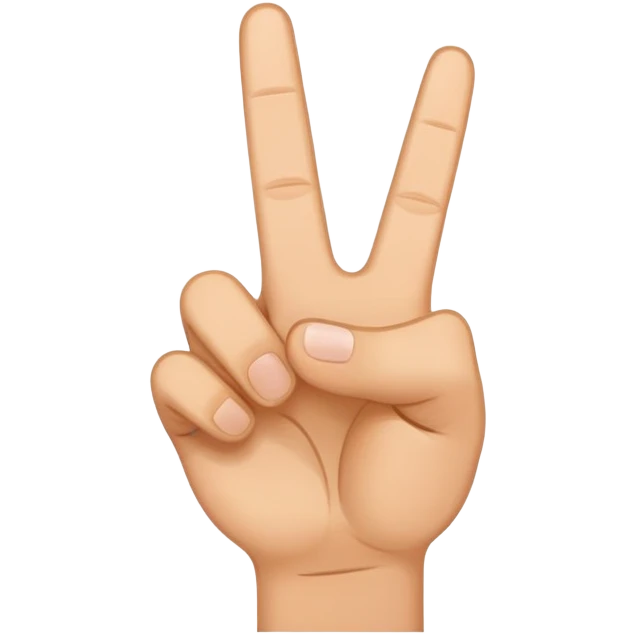 hang peace sign with thumb  emoji