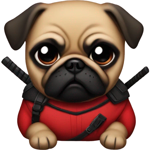 deadpool pug emoji