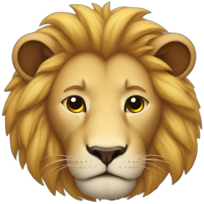 sleep lion emoji