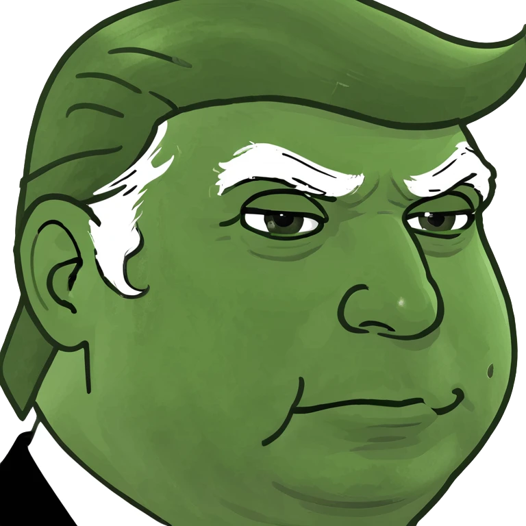 Donkey eating Donald trump emoji