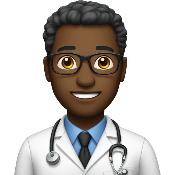 Black doctor emoji