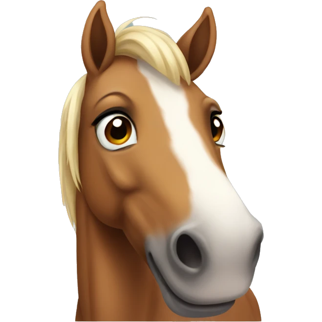 Cute horse emoji