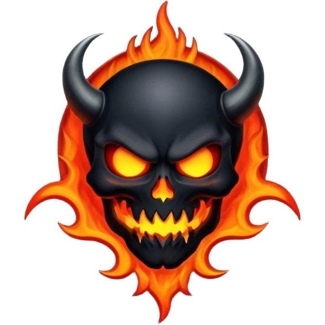 hell dark emblem  emoji