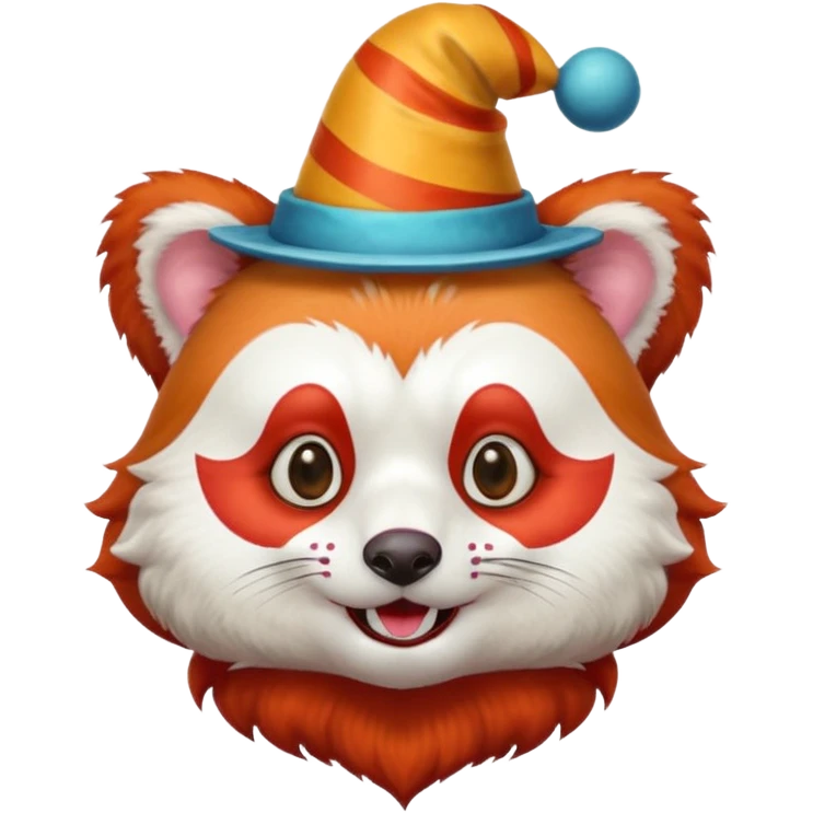 red panda with circus emoji