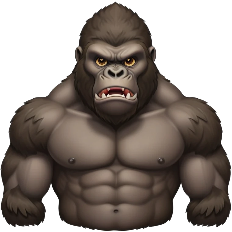 A buff mad gorilla  emoji