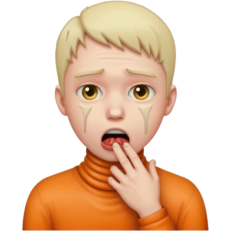 person choking themselves emoji