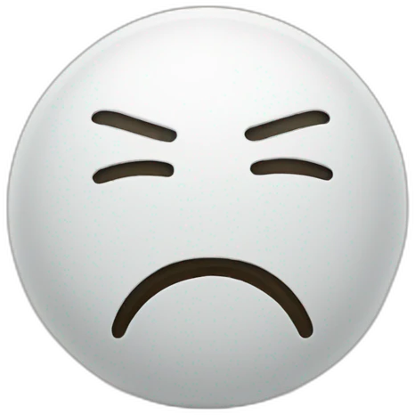 Depressed smiley because of homeworks emoji