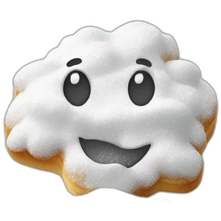 Powdered sugar emoji