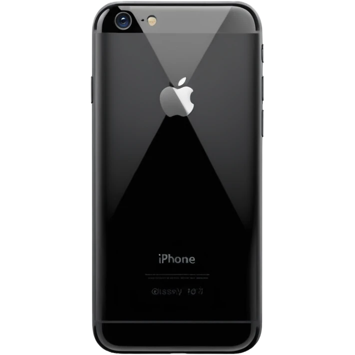 black iphone 6 back side emoji