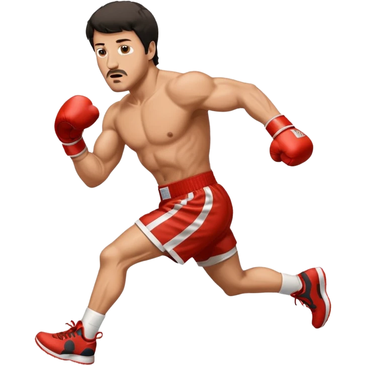 Rocky Balboa corriendo emoji