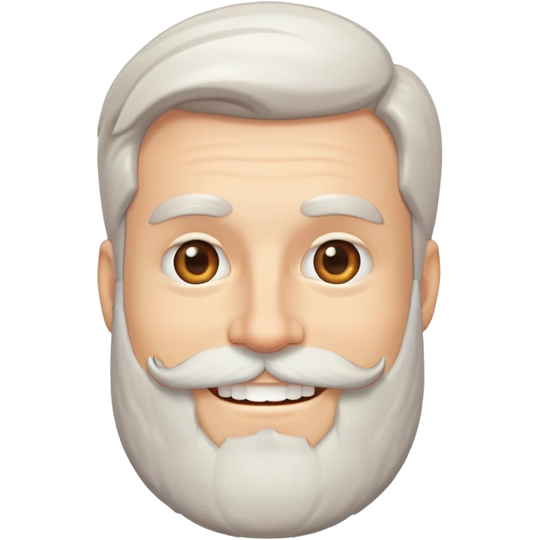Smiling white man with beard emoji