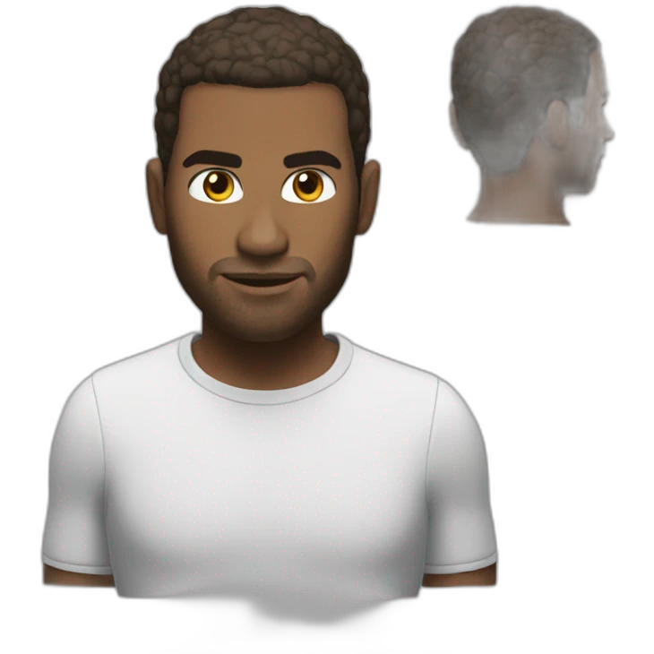 A black Zidane emoji