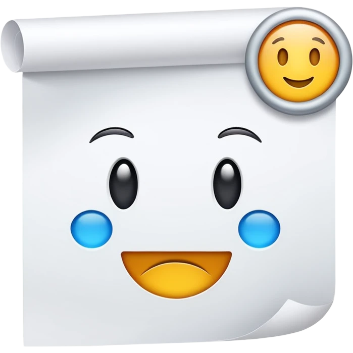 paper with test emoji