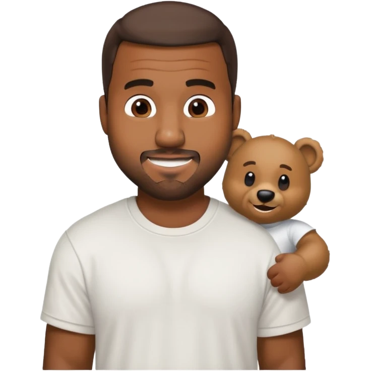 kanye west bear man emoji