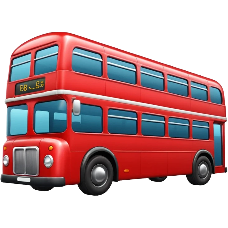 Red bus emoji