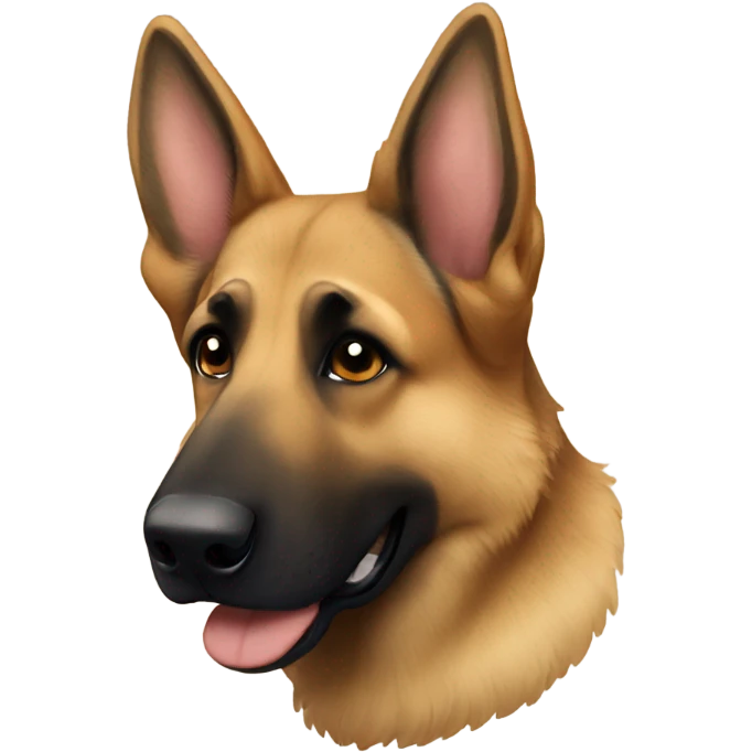 German shepherd cuddle emoji