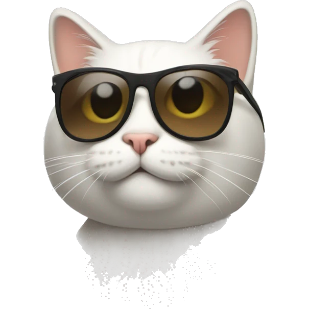 Cat with sunglasses emoji