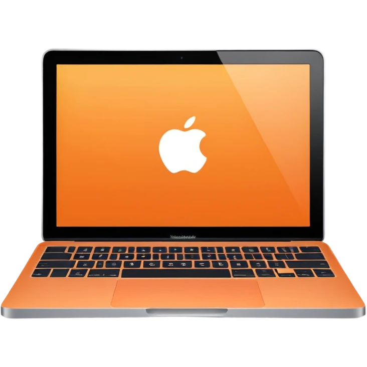orange macbook emoji