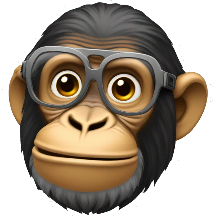 Cre un emoji de un chimpance dj emoji