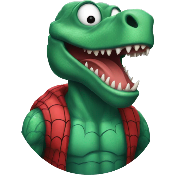 spiderman dinosaur emoji
