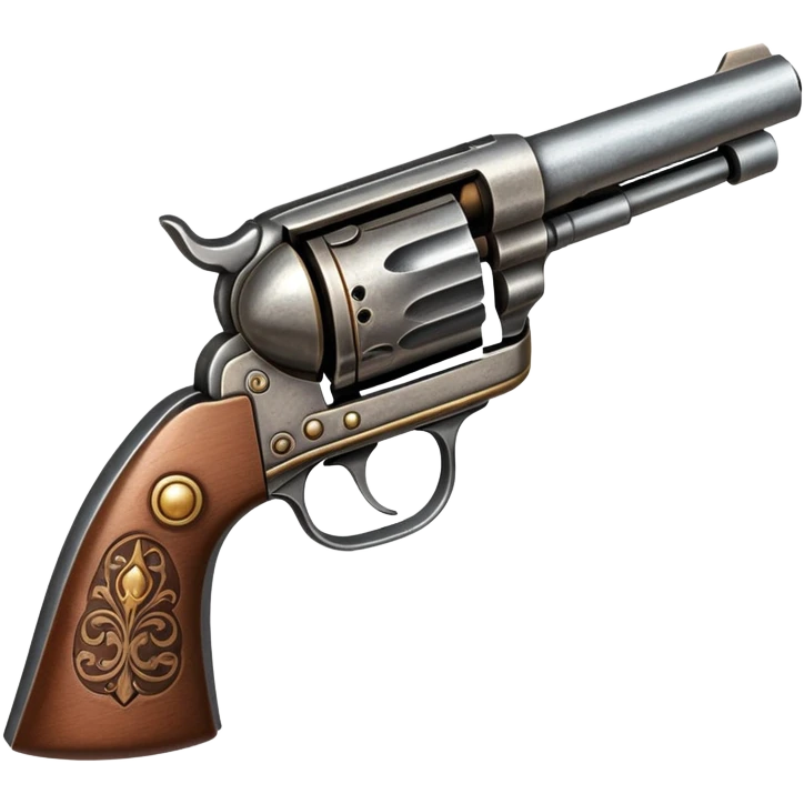 Old west revolver pistol emoji