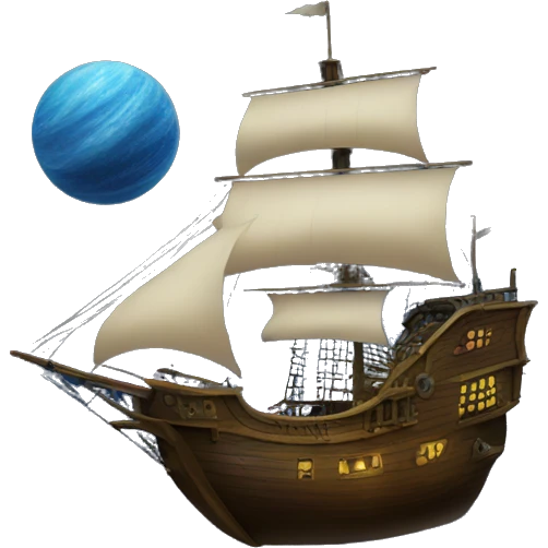 pirate ship in space emoji