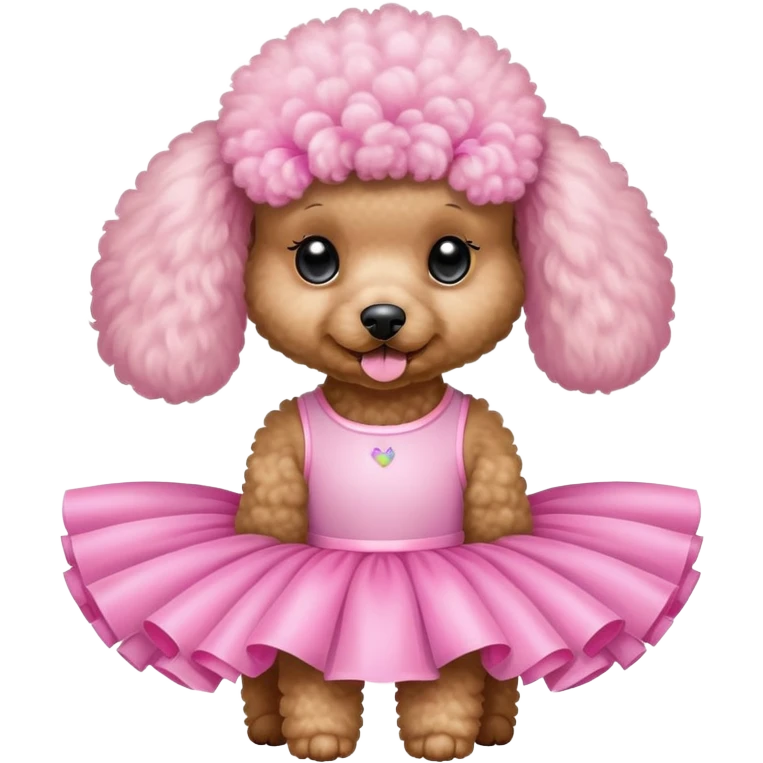 Poodle in a tutu  emoji