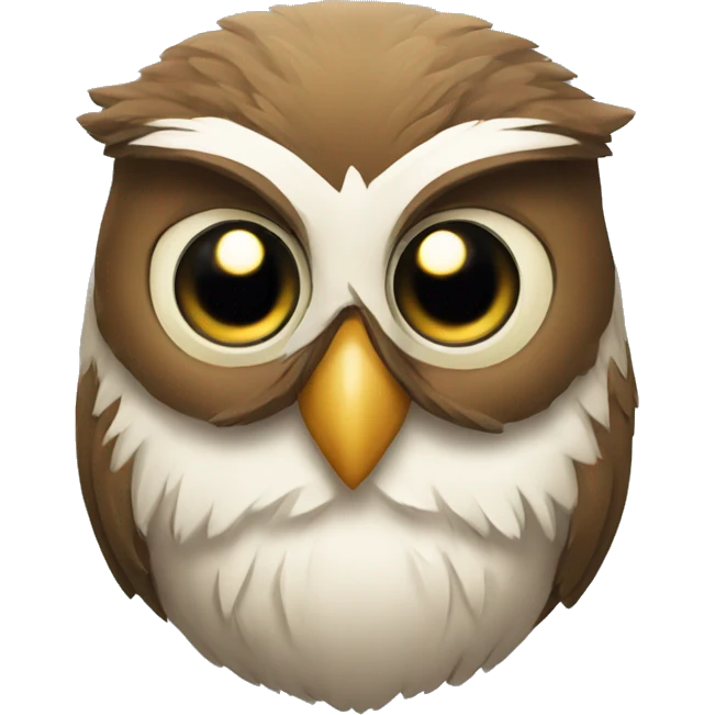 Wise beard owl emoji