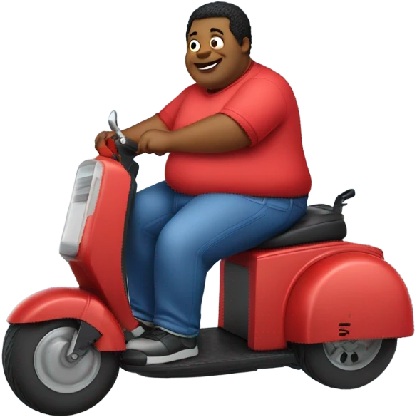fat albert on a mobility scooter emoji